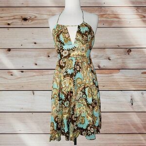 JS2 Nell Couture Y2K dress size 4 hippie flower womens pastel colors